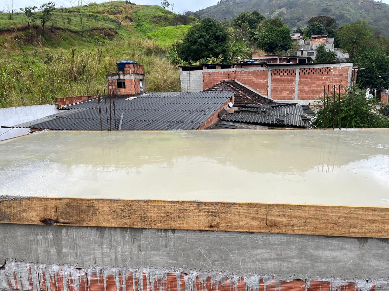 Laje concretada — obra atendida