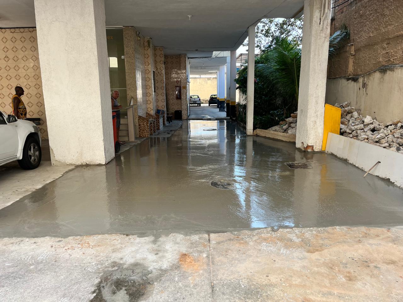 Área concretada — obra atendida